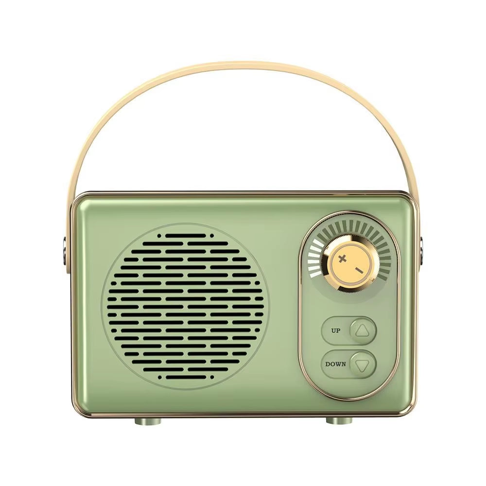 Retro Bluetooth Portable Speaker Small Wireless Stereo,Loud Volume TF Card Slot and MP3 Player for Iphone Android