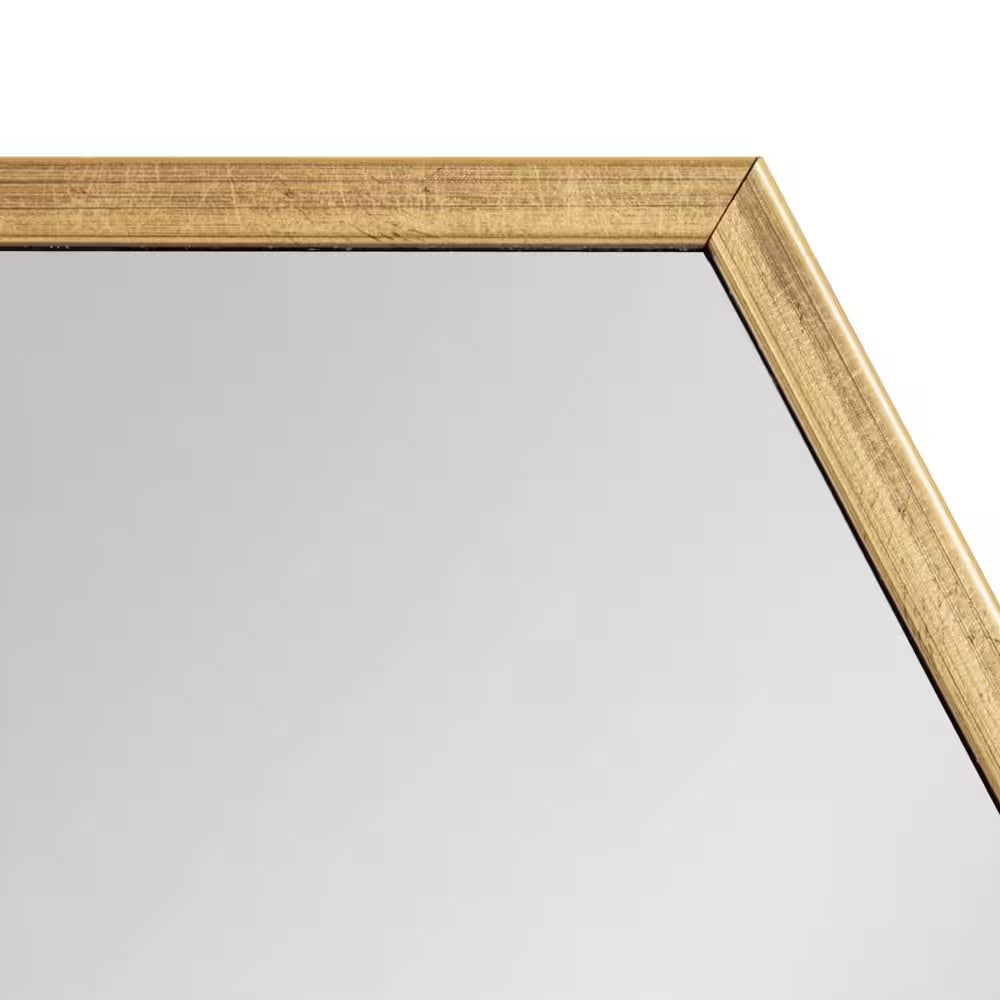 Rhodes 30 In. X 30 In. Classic Octagon Framed Gold Wall Accent Mirror
