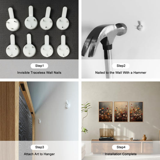 Vintage Wildflower Wall Art