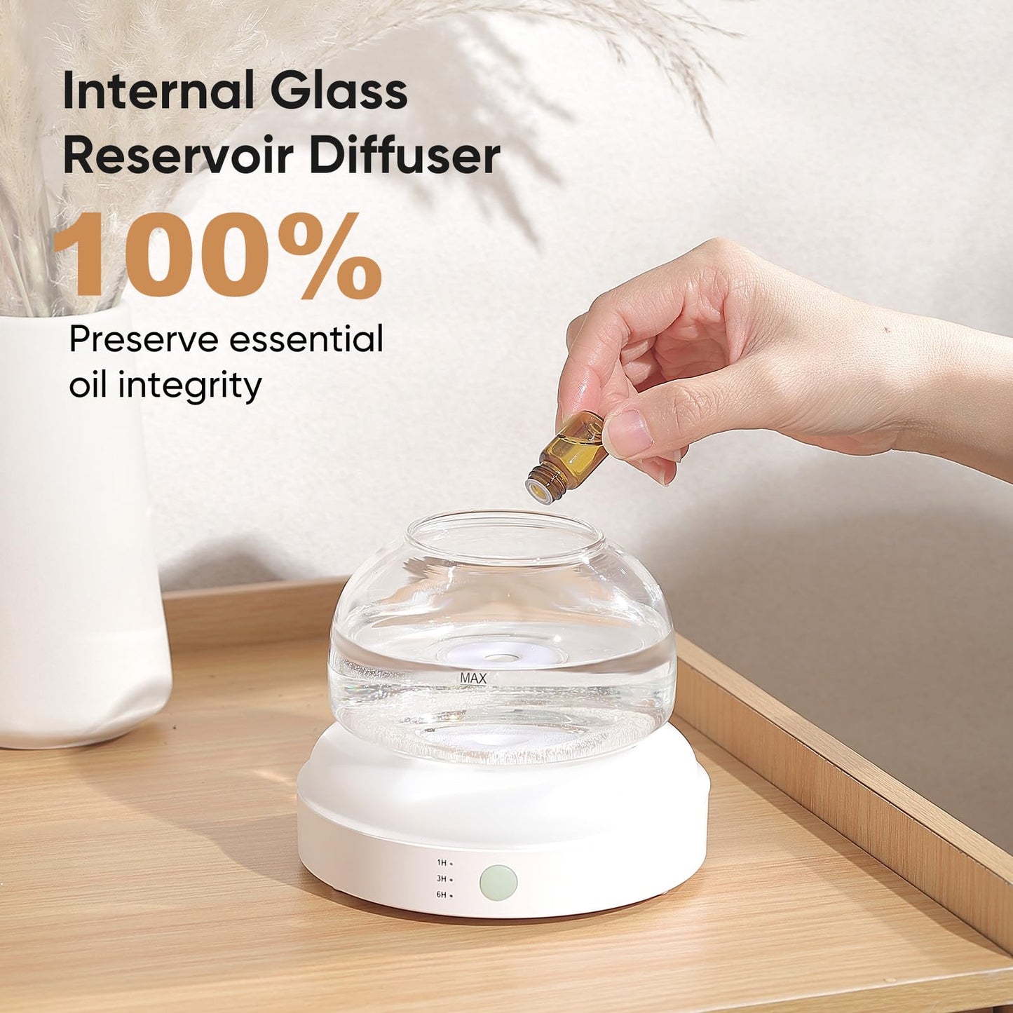 Lecdura Glass Essential Oil Diffuser