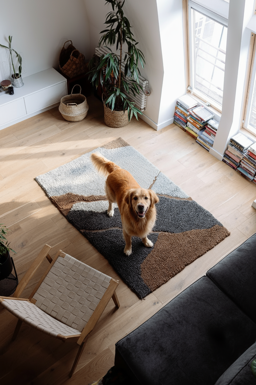 Handwoven Wool Area Rug "Guk"