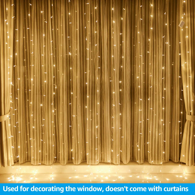 Light Icicle Fairy String Lights for Christmas Curtain Window Festival Party Lighting