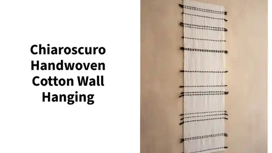 Chiaroscuro Handwoven Cotton Wall Hanging by@Outfy