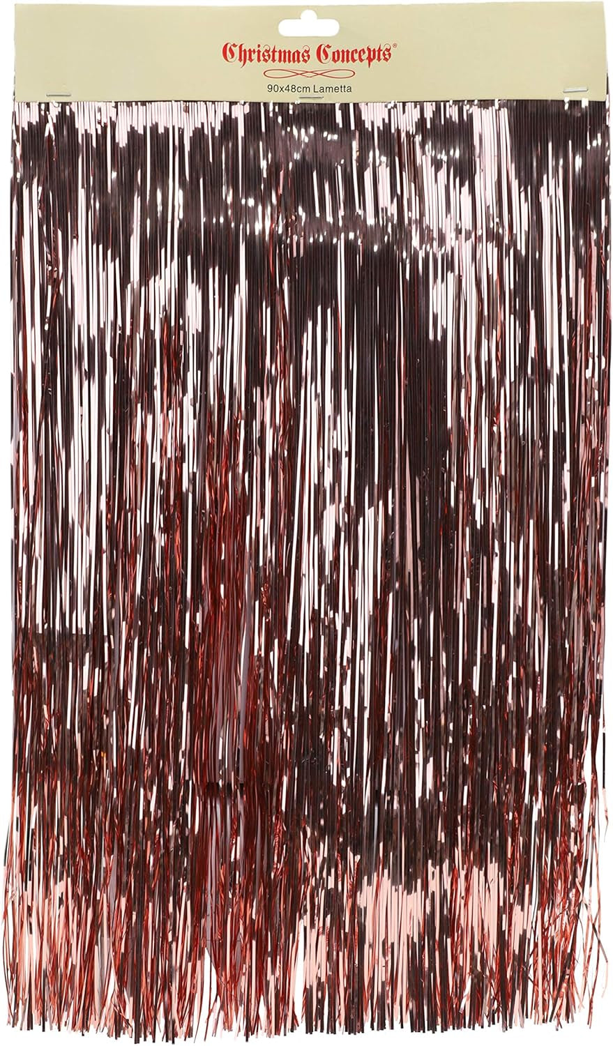 Christmas Concepts® Shiny Icicles Strands - Lametta Christmas Tree Decorations (Copper)
