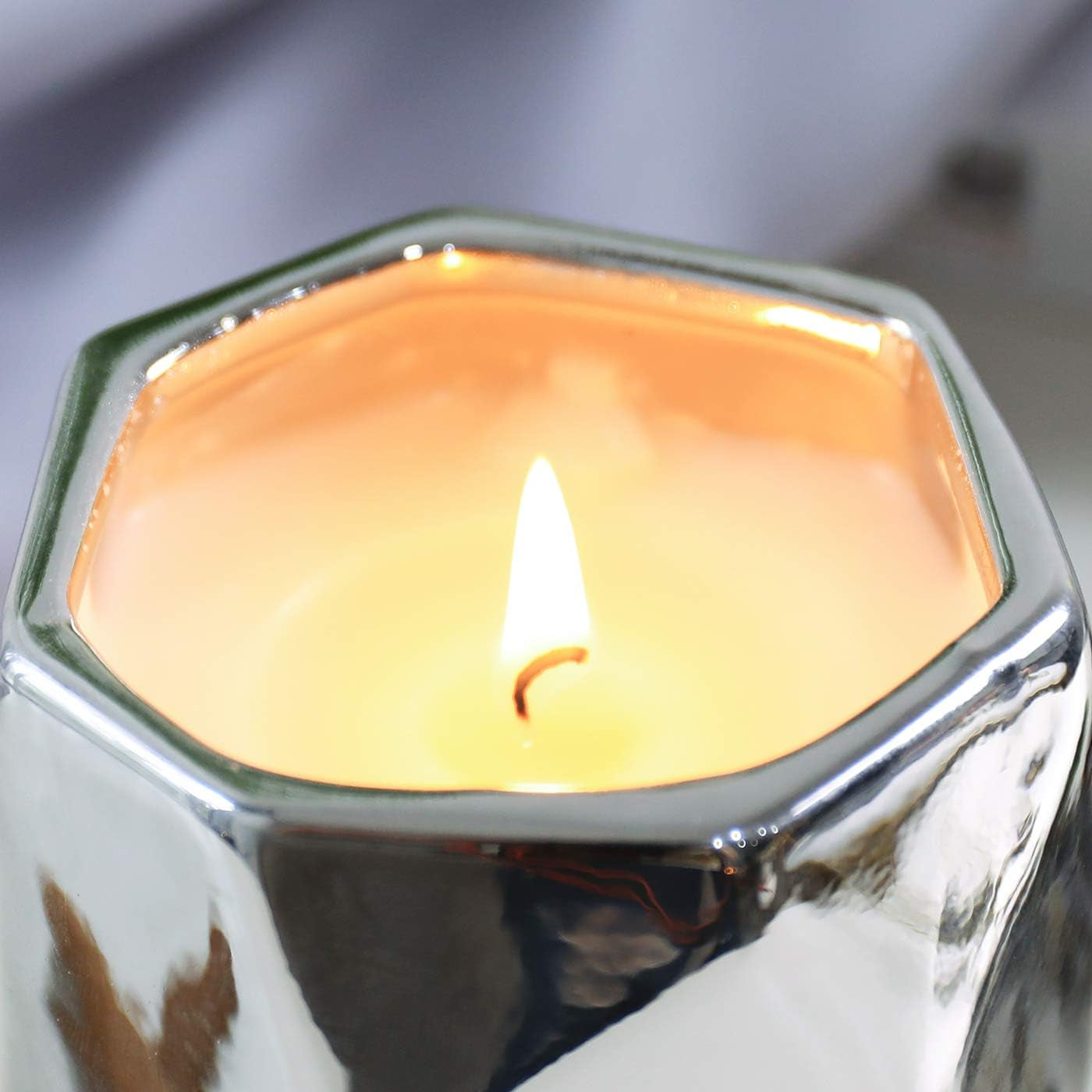 LA JOLIE MUSE Pine Birchwood Scented Candle, Christmas for Home, Calming Silver Birch, 80 Hours Long Burning, Natural Soy, 10 Oz