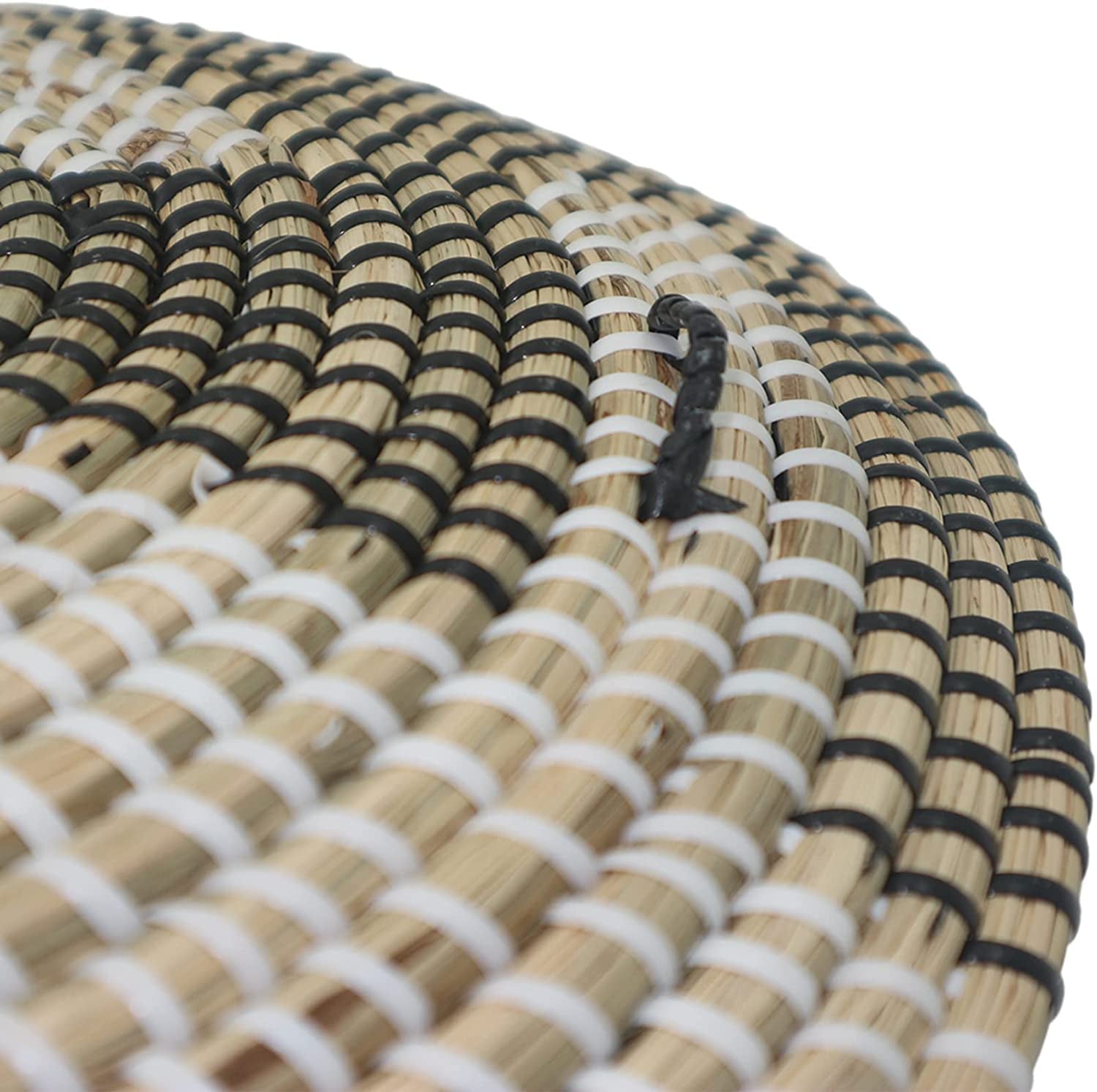 HNHMT Wall Basket Decor, Set of 5 Woven Basket Wall Decor, Handmade Hanging Wall Basket for Living Room or Bedroom, Unique Boho Wall Art.