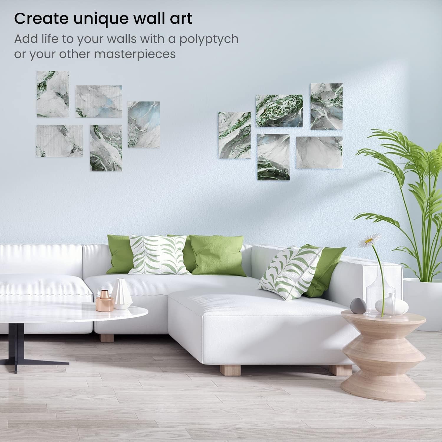 ARTEZA Premium Canvas Boards for Painting, 11 X 14 Inches, Pack of 14, Blank White Canvas Panels for Acrylic, Oil and Gouache Painting