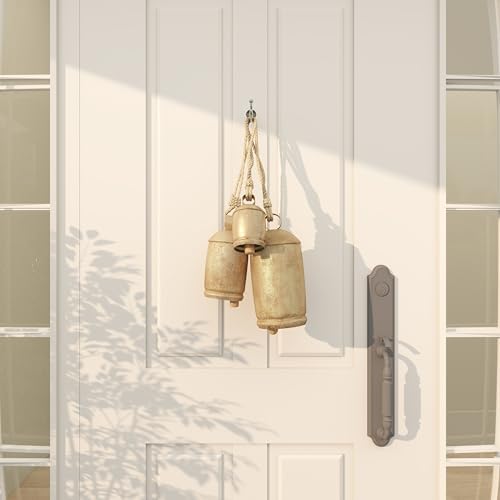 Gold Metal Inspired Decorative Cow Bells