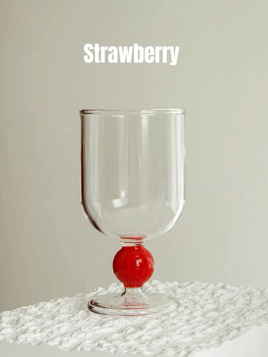 Gumballs Wine Glass - Eclectic Whimsical Coloured Cocktail Glasses