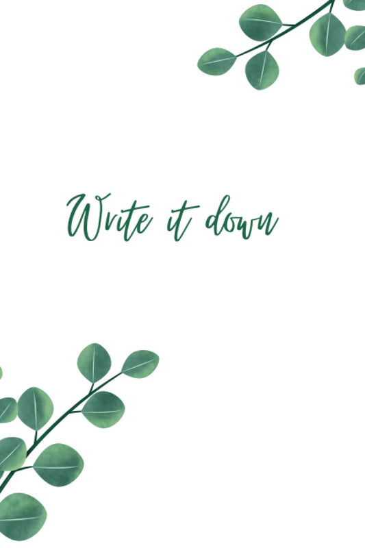 Write it down: All in one planner and journal