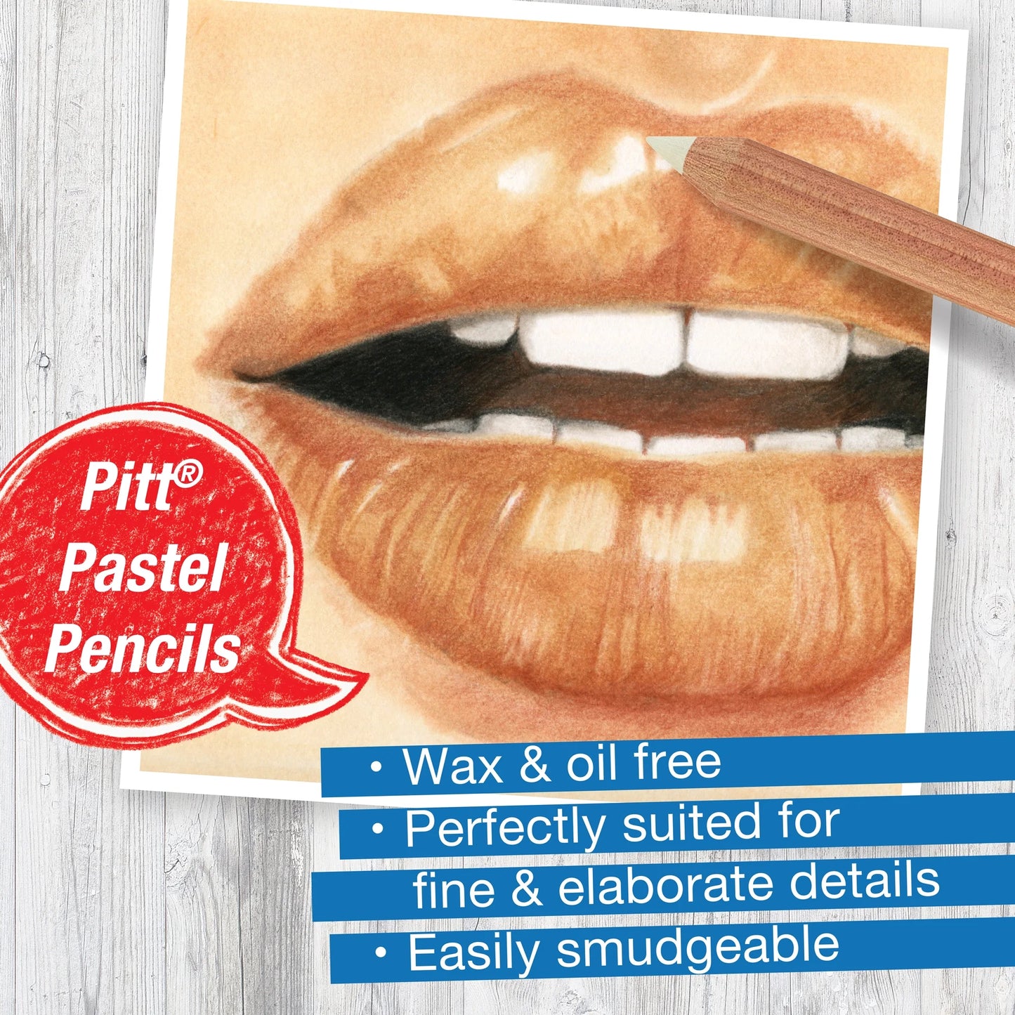 Creative Studio Classic Sketch Set – Lettering – Graphite Pencil – Pitt Oil Pastel – 3 Pitt Pastel Pencils