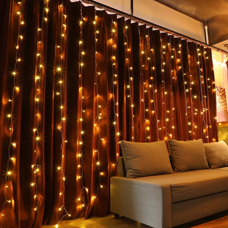 Light Icicle Fairy String Lights for Christmas Curtain Window Festival Party Lighting