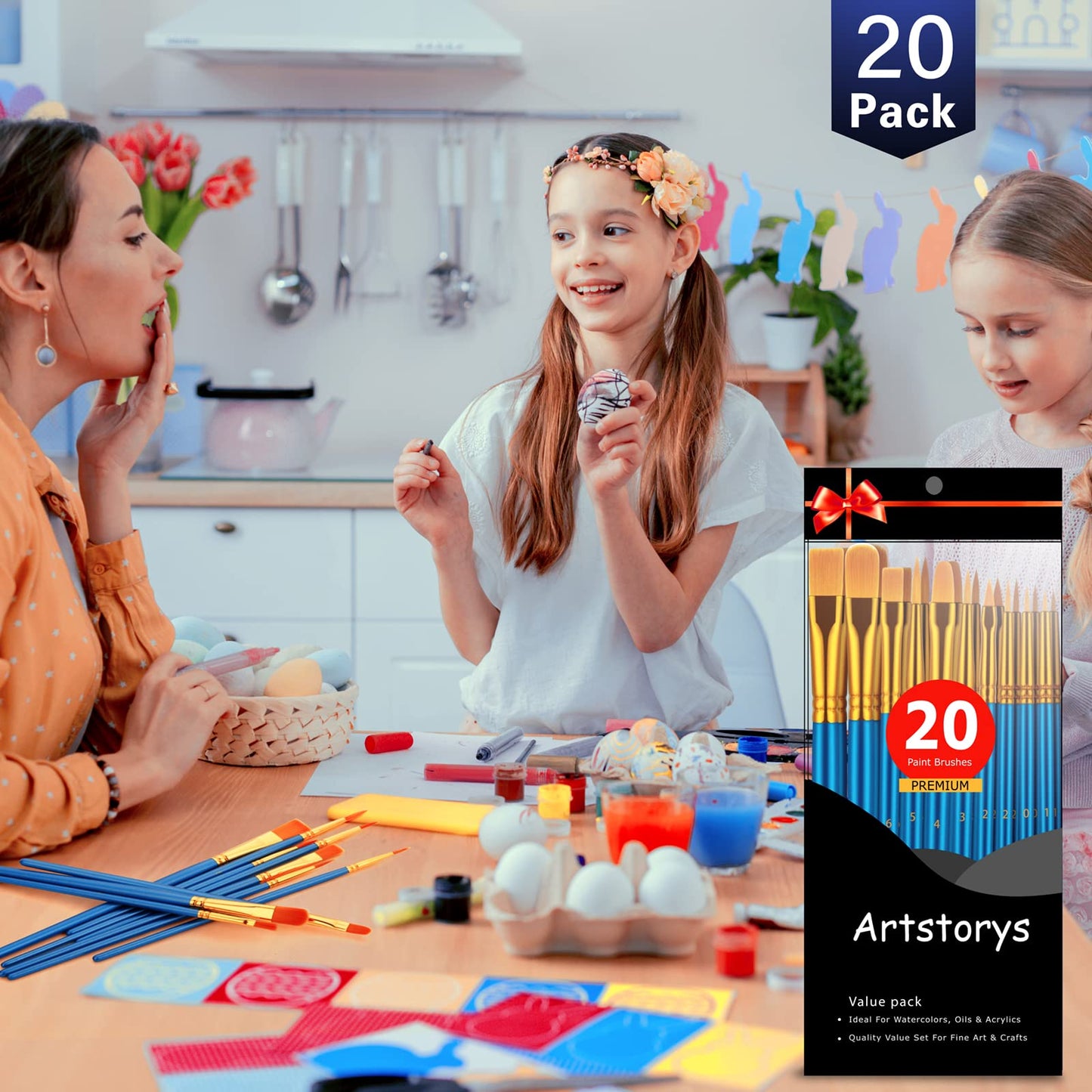 Paint Brushes Set (20 piece)