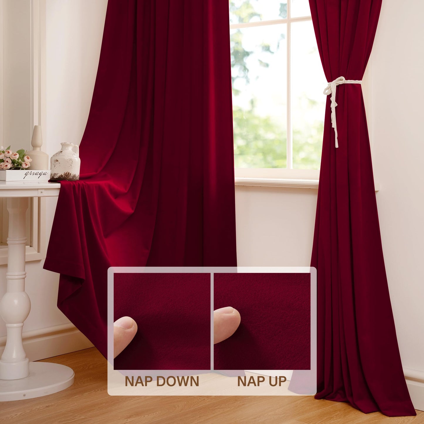 Red Velvet Curtains