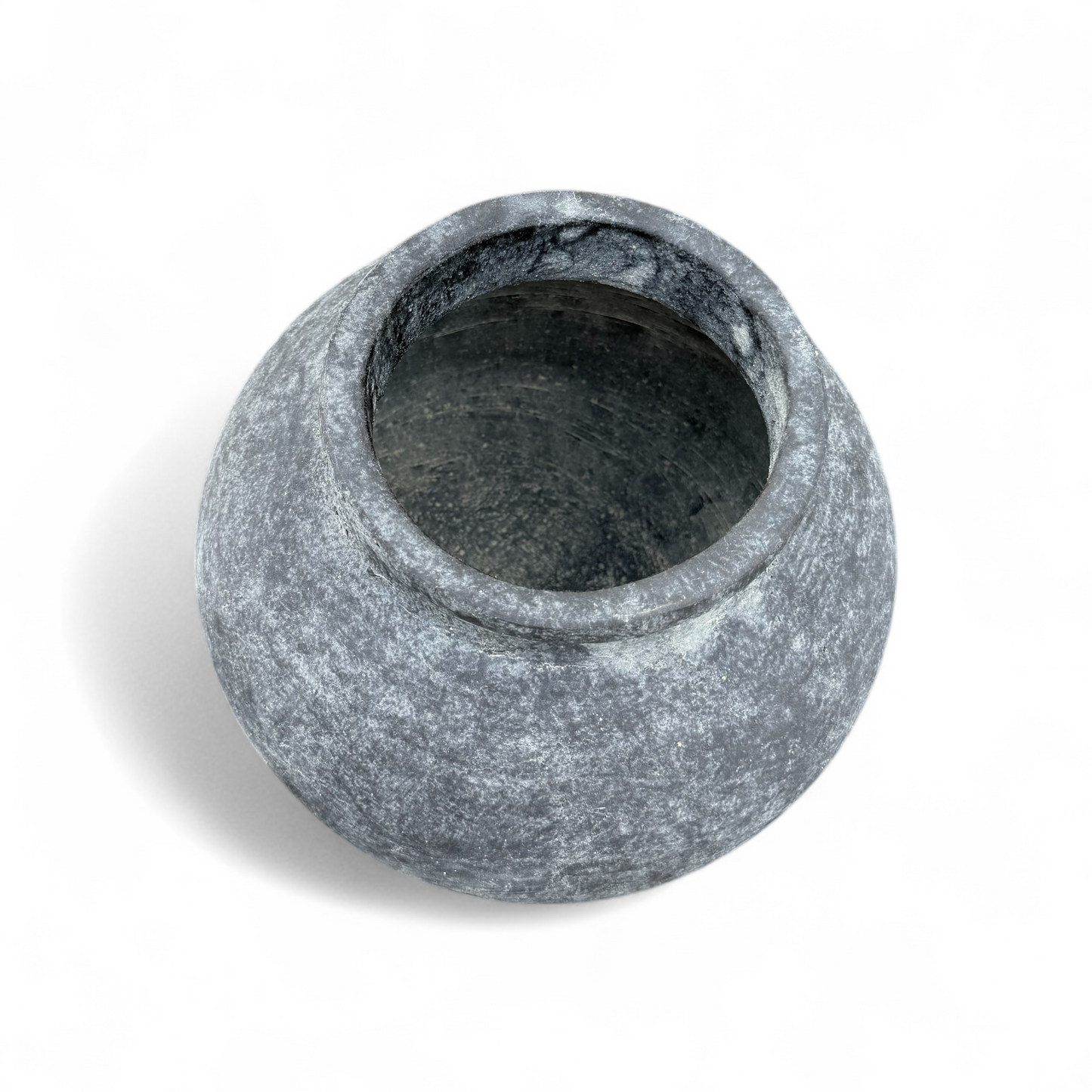 Distressed Charcoal Terracotta Clay Vase