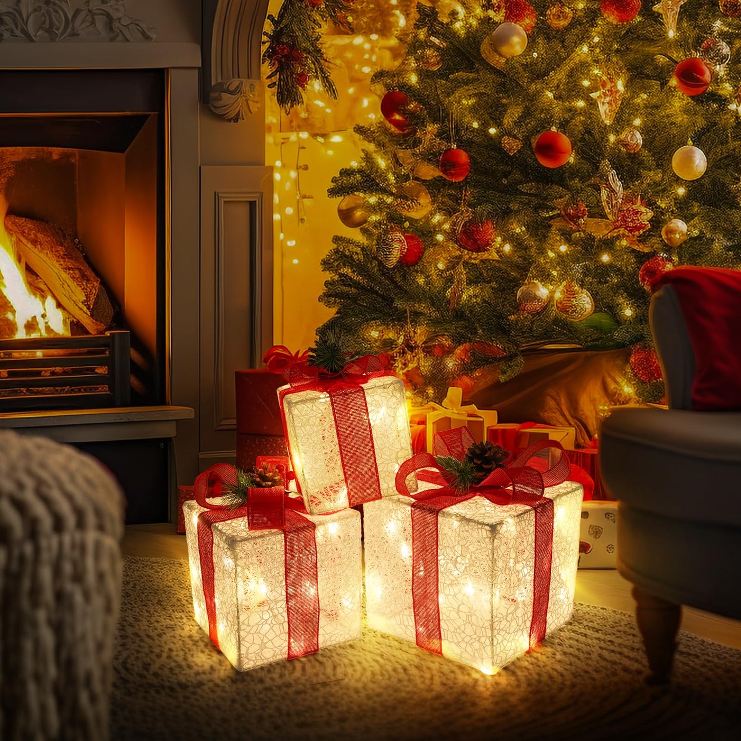 3 Christmas Gift Boxes