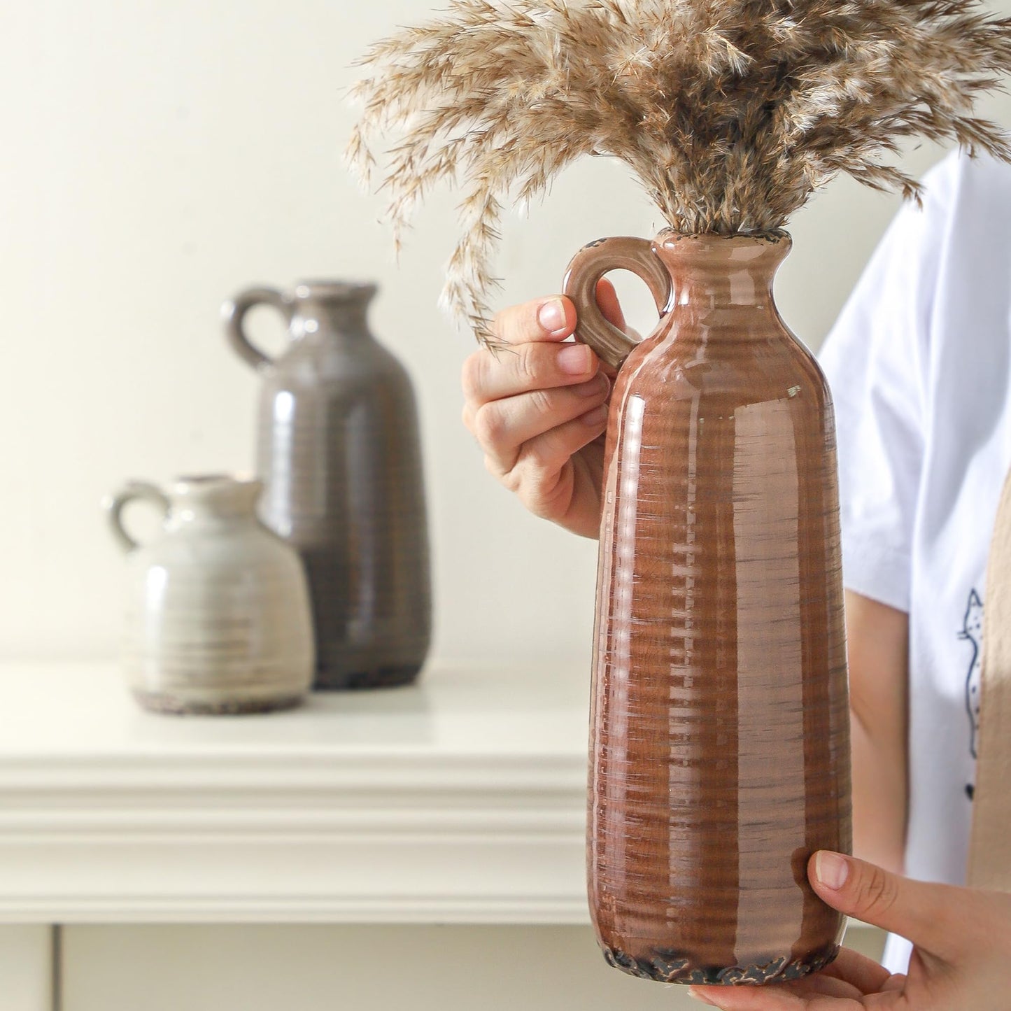 Ceramic Vases Set of 3