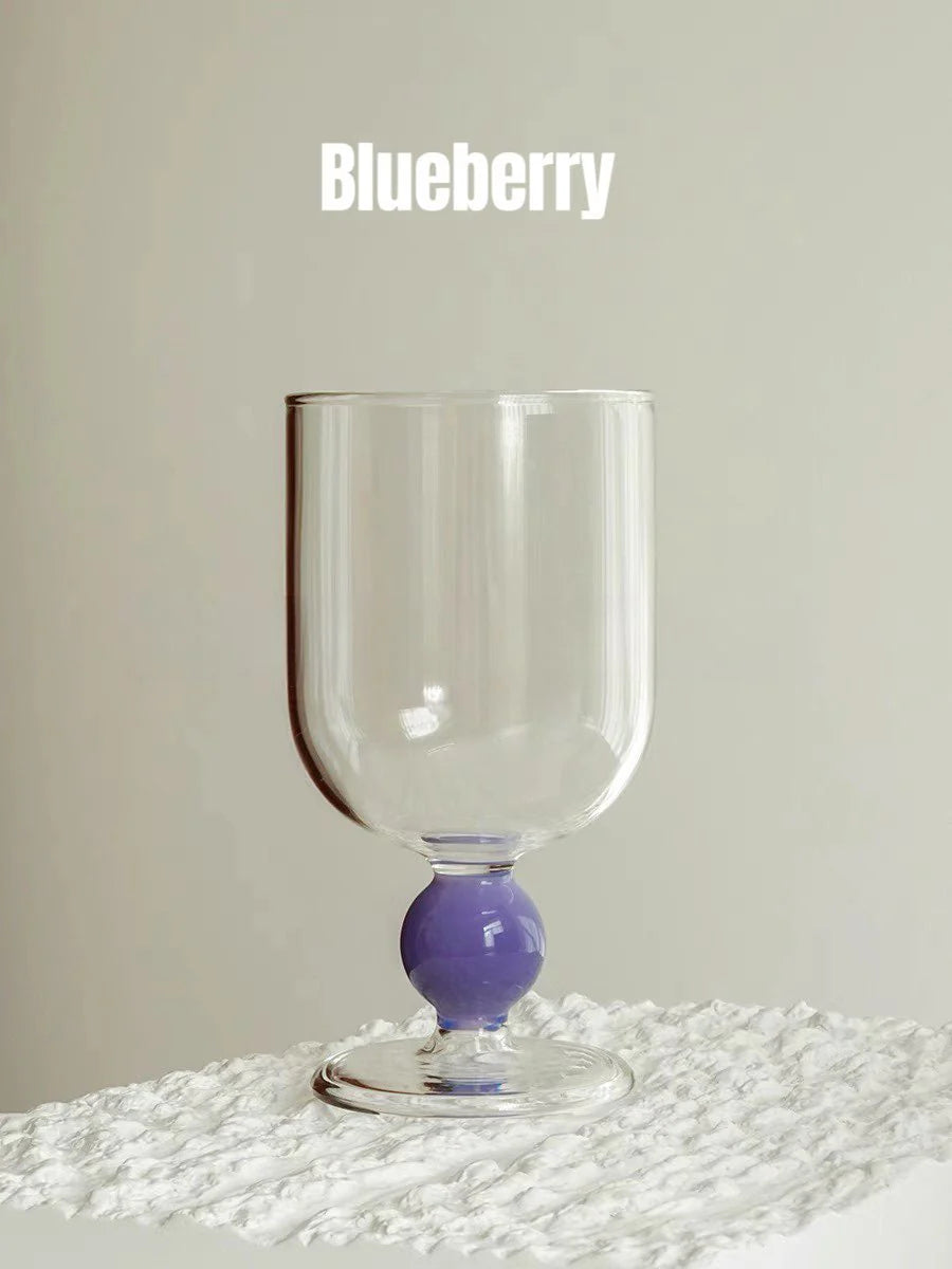 Gumballs Wine Glass - Eclectic Whimsical Coloured Cocktail Glasses