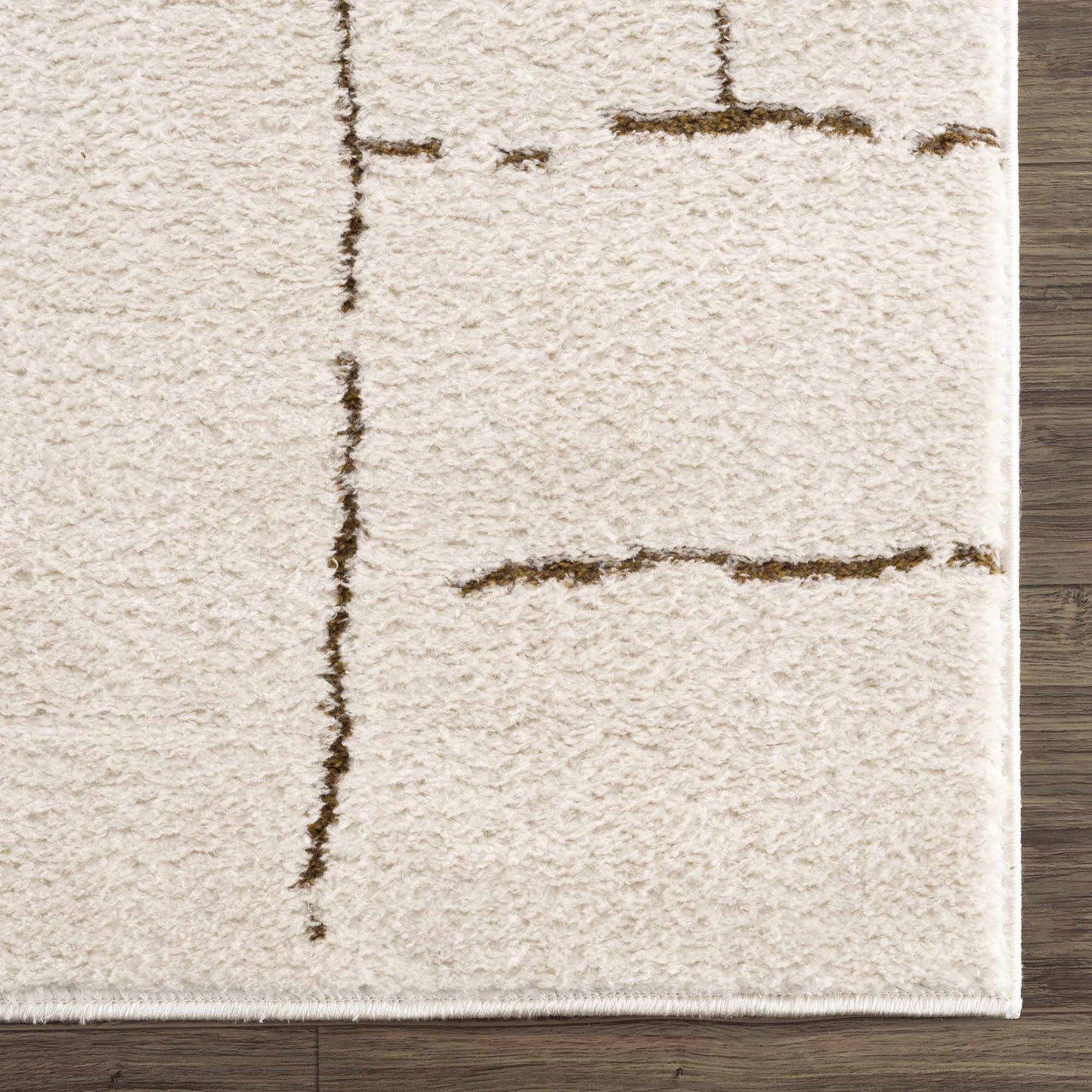 Koume Ivory & Brown Area Rug