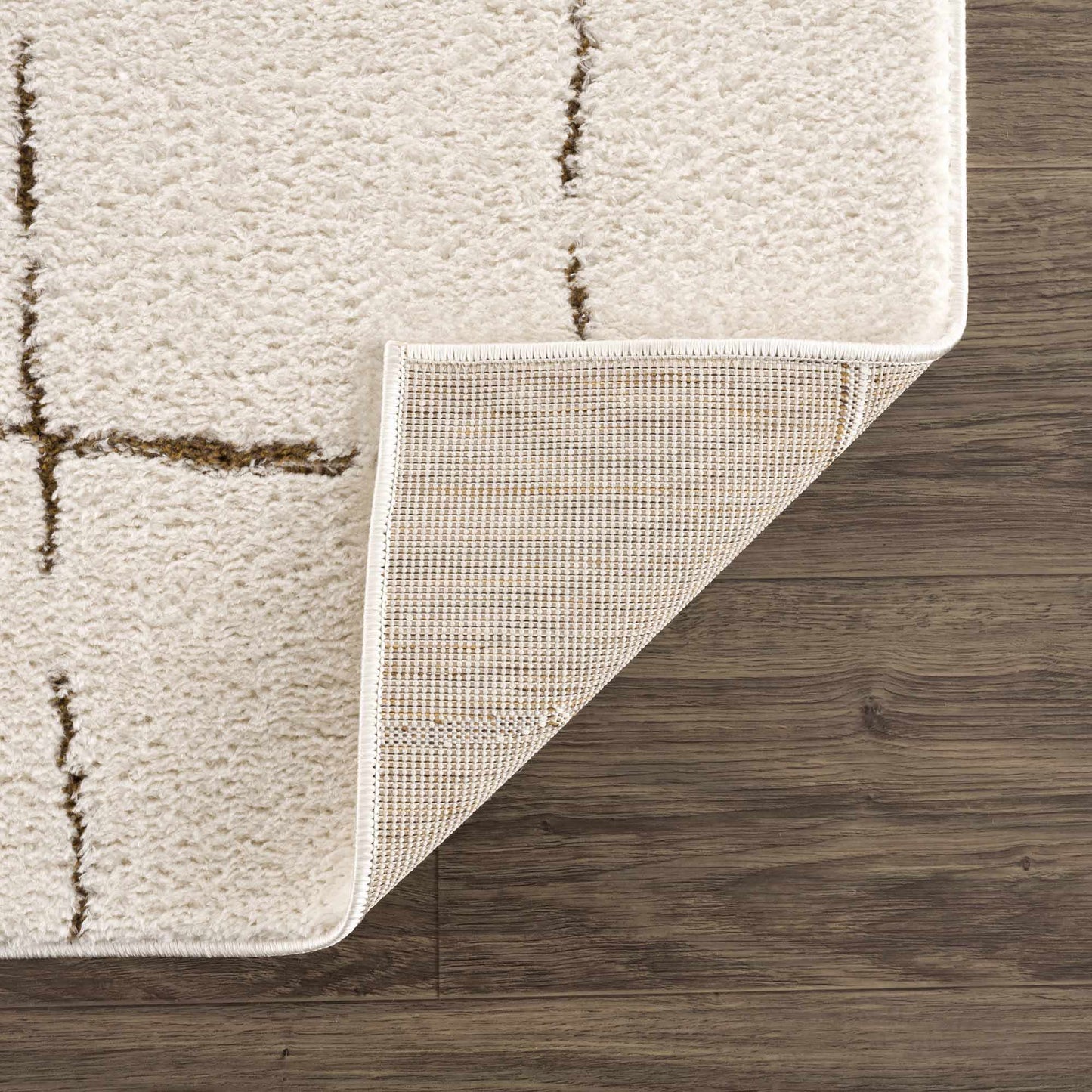 Koume Ivory & Brown Area Rug