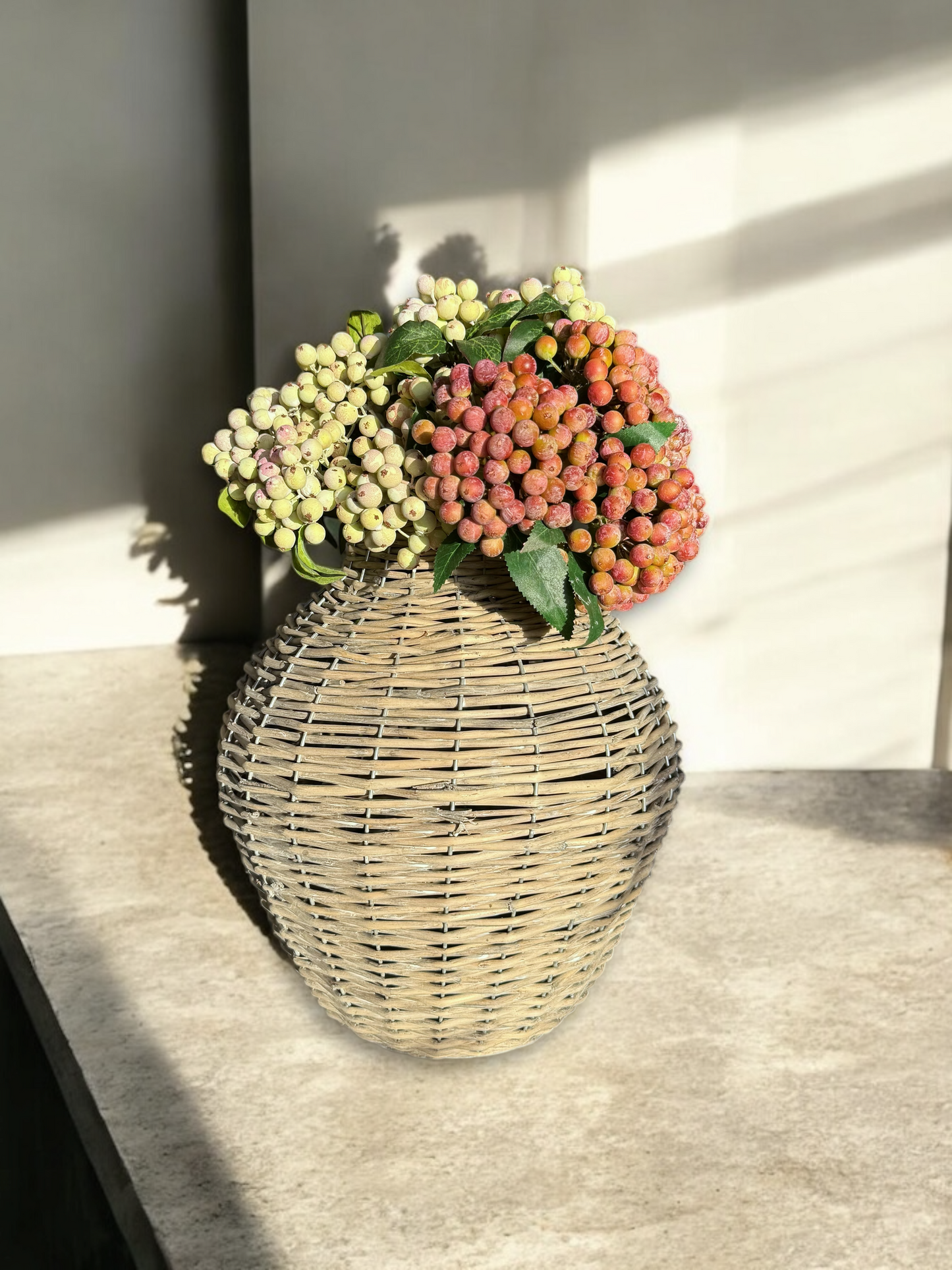 Handwoven Wicker Willow Vase