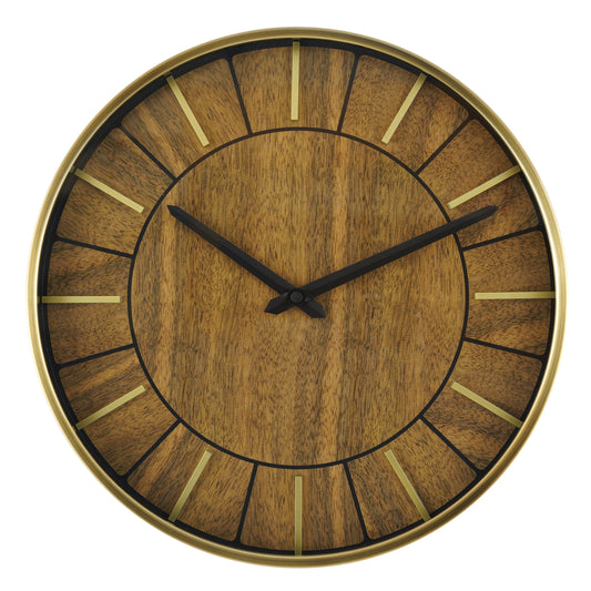 16" Indoor round Mid Century Modern Wall Clock