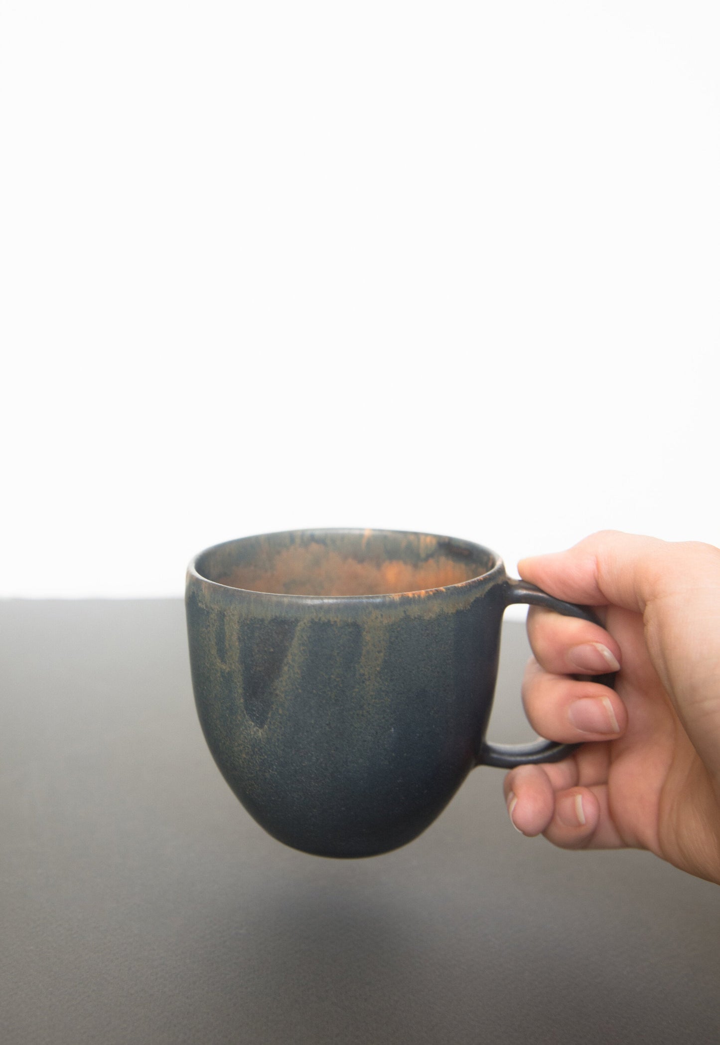 Rust Stoneware Coffee Mug
