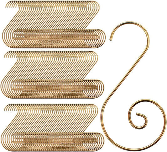 Christmas Ornaments Hooks Xmas Tree Hanger Great for Christmas Tree Decoration - 120 /Gold