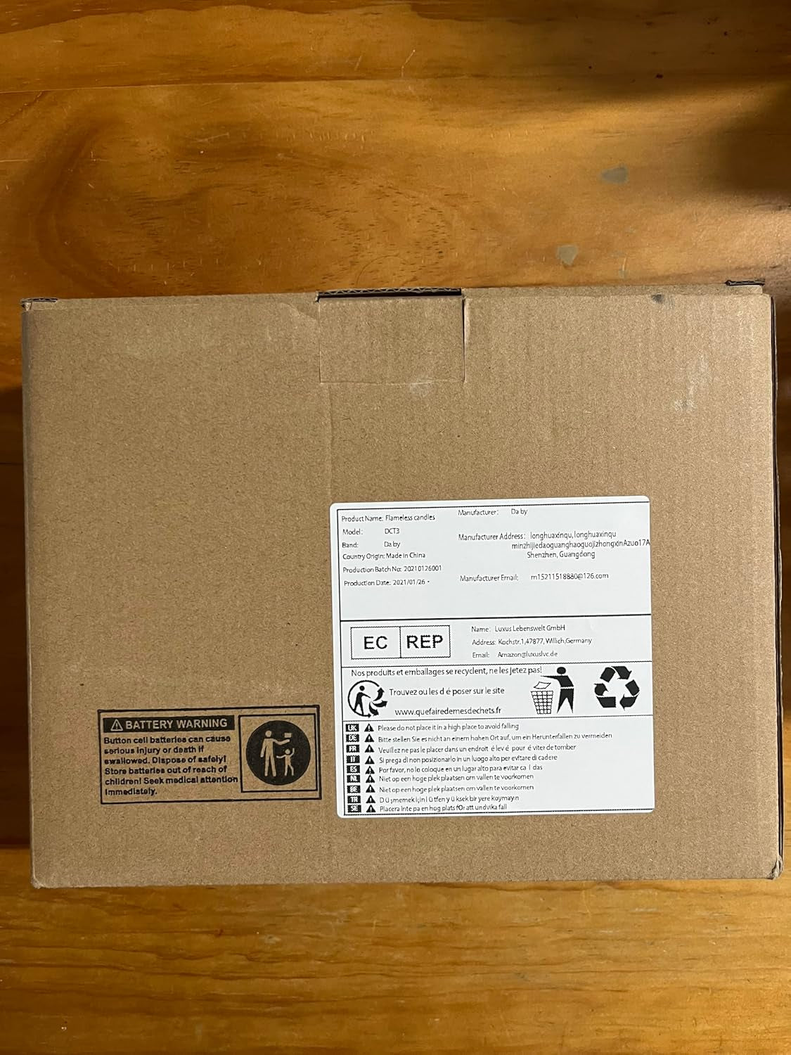 Da by Flameless Candles with String Lights，Battery Operated Candles,Led Flickering Candles with Remote Control and Timer, Real Wax, 3 Pack-Ivory