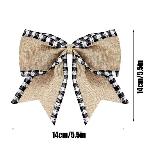 Christmas Tree Bow 12X Christmas Bowknot Ornament 5.5Inch Christmas Bows Outdoor Decor Festive Christmas Bows Bows Wreath