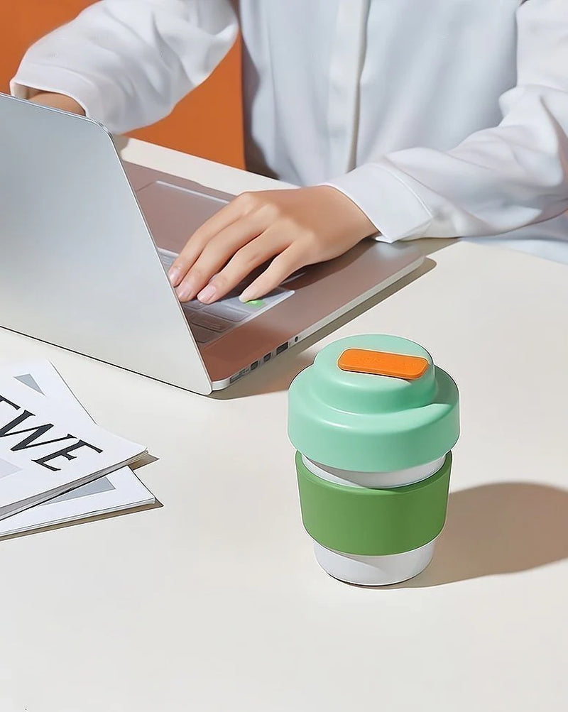 Gummies Thermos, Whimsical Dopamine Vacuum Insulated Tumbler Coffee Mug with Lid