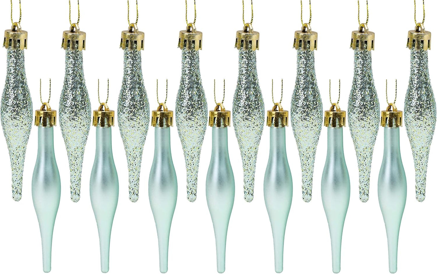 Christmas Concepts® Pack of 15-8.5Cm Droplet Baubles - Matte & Glitter Design - Christmas Ornaments (Rioja Red)