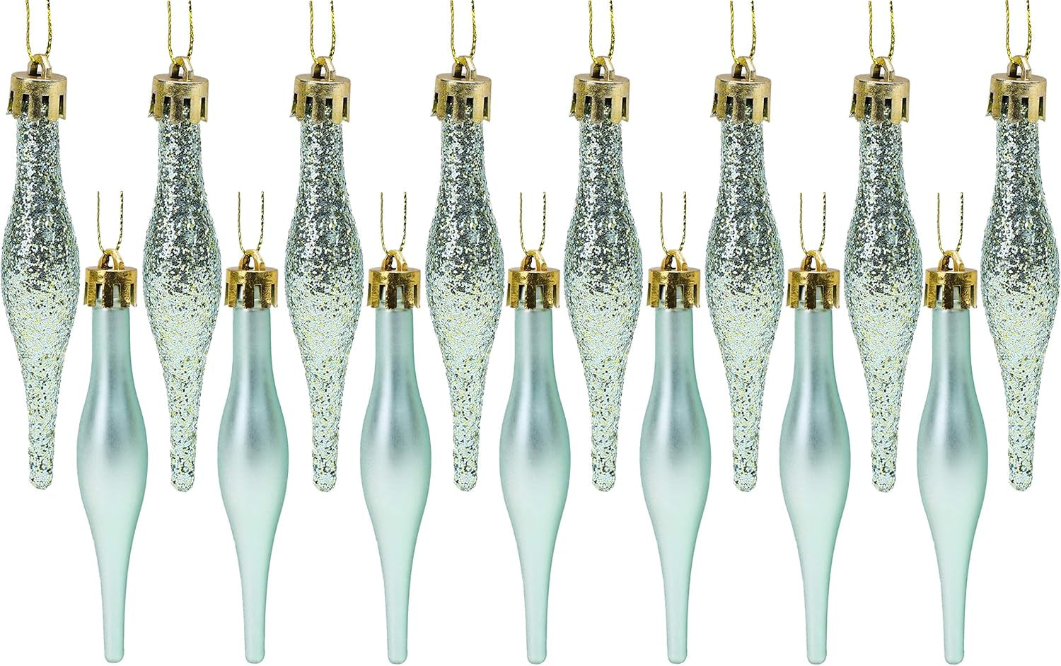 Christmas Concepts® Pack of 15-8.5Cm Droplet Baubles - Matte & Glitter Design - Christmas Ornaments (Rioja Red)