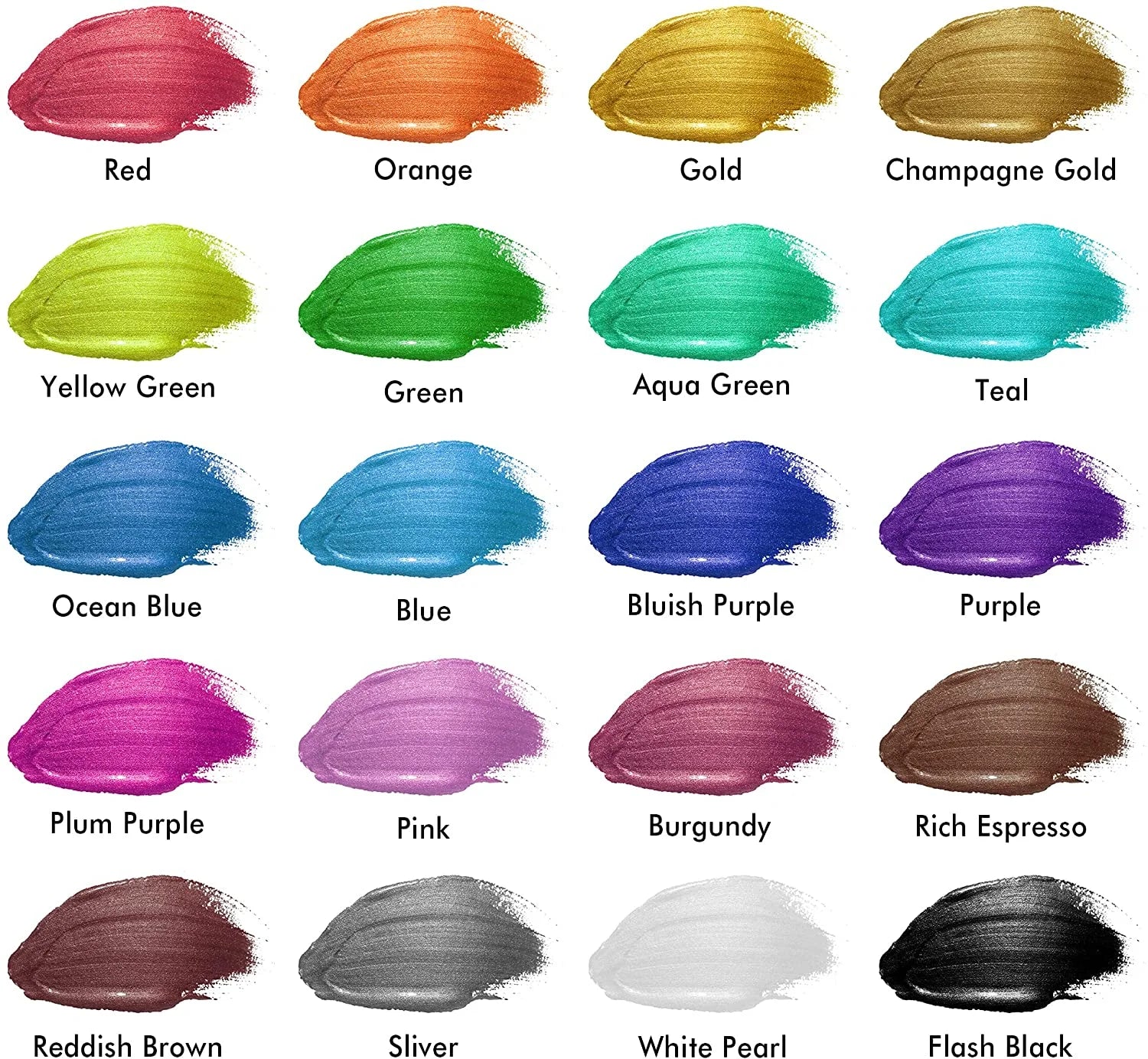 (3 Pack)  2 Oz Multi-Color Metallic Acrylic Craft Paint (24 Pieces)