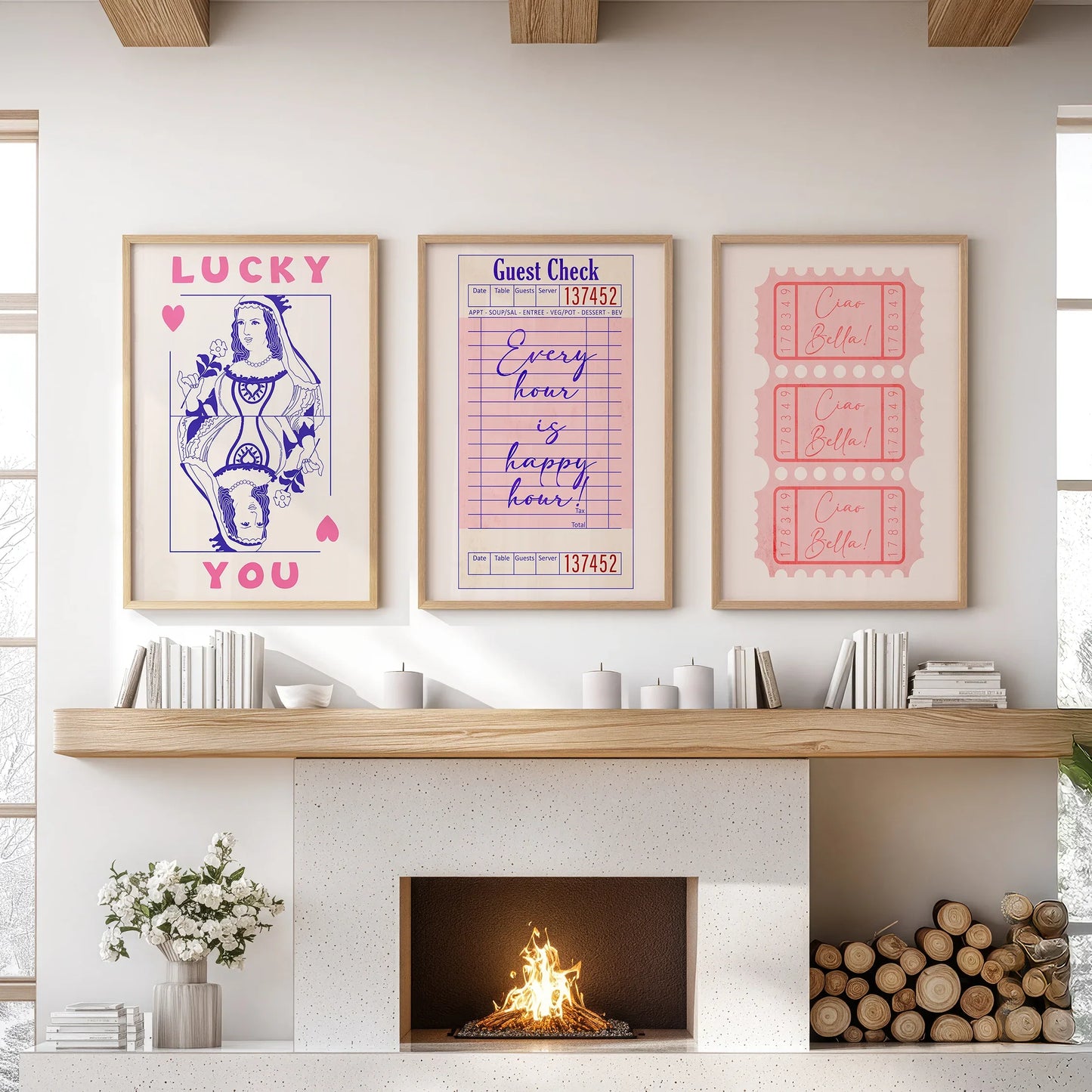 Retro Set of 3 Prints