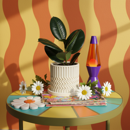 Minimalist Zig-Zag Planter