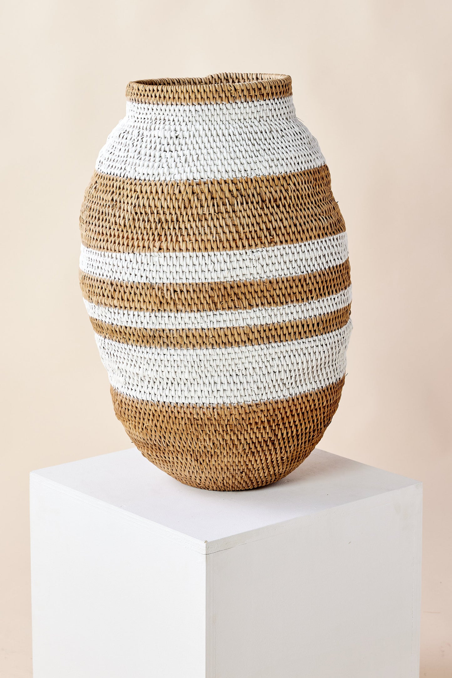 White Striped Buhera Basket